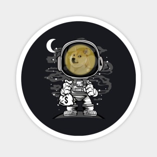 Astronaut Dogecoin DOGE Coin To The Moon Crypto Token Cryptocurrency Wallet Birthday Gift For Men Women Kids Magnet